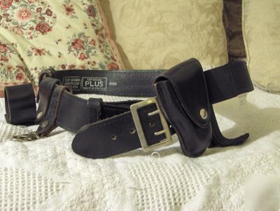 Top grain plus police/security belt+accessories-used
