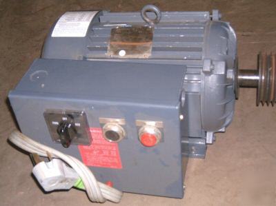 10 hp single phase electric motor w/contactor fwd & rev