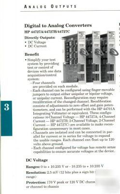44727A four ch voltage or current dac module for 3852A