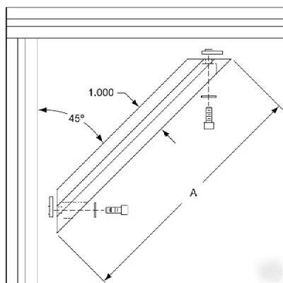 8020 aluminum 45 degree support 10 s 2575 n