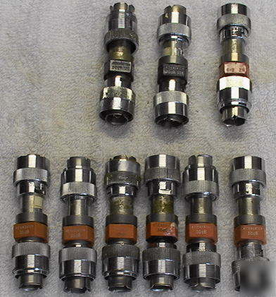 9 general radio coax attenuators 6, 10 & 20 db 874-G10L