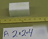 Acetal delrin virgin white 2 X2 X4