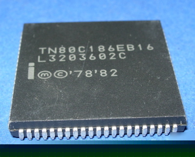 Alu N80C187-16 intel vintage plcc chip 80C187