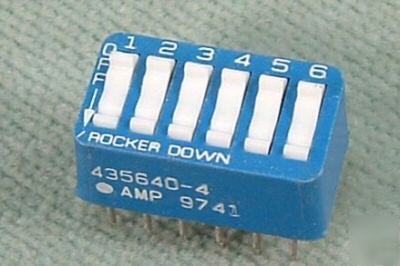 Amp 6 slide dip switch qty 1 #100534