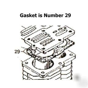 Curtis air compressor e-57 pump cylinder valve gasket