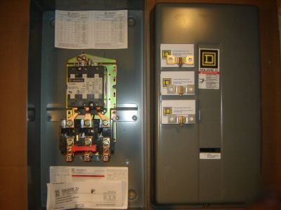 New brand square d magnetic starter 25HP 3PH 230V 70AMP