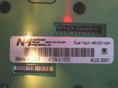 Northwest power integration 48VDC dual power supply