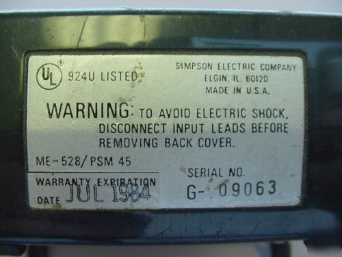 Simpson true rms digital multimeter